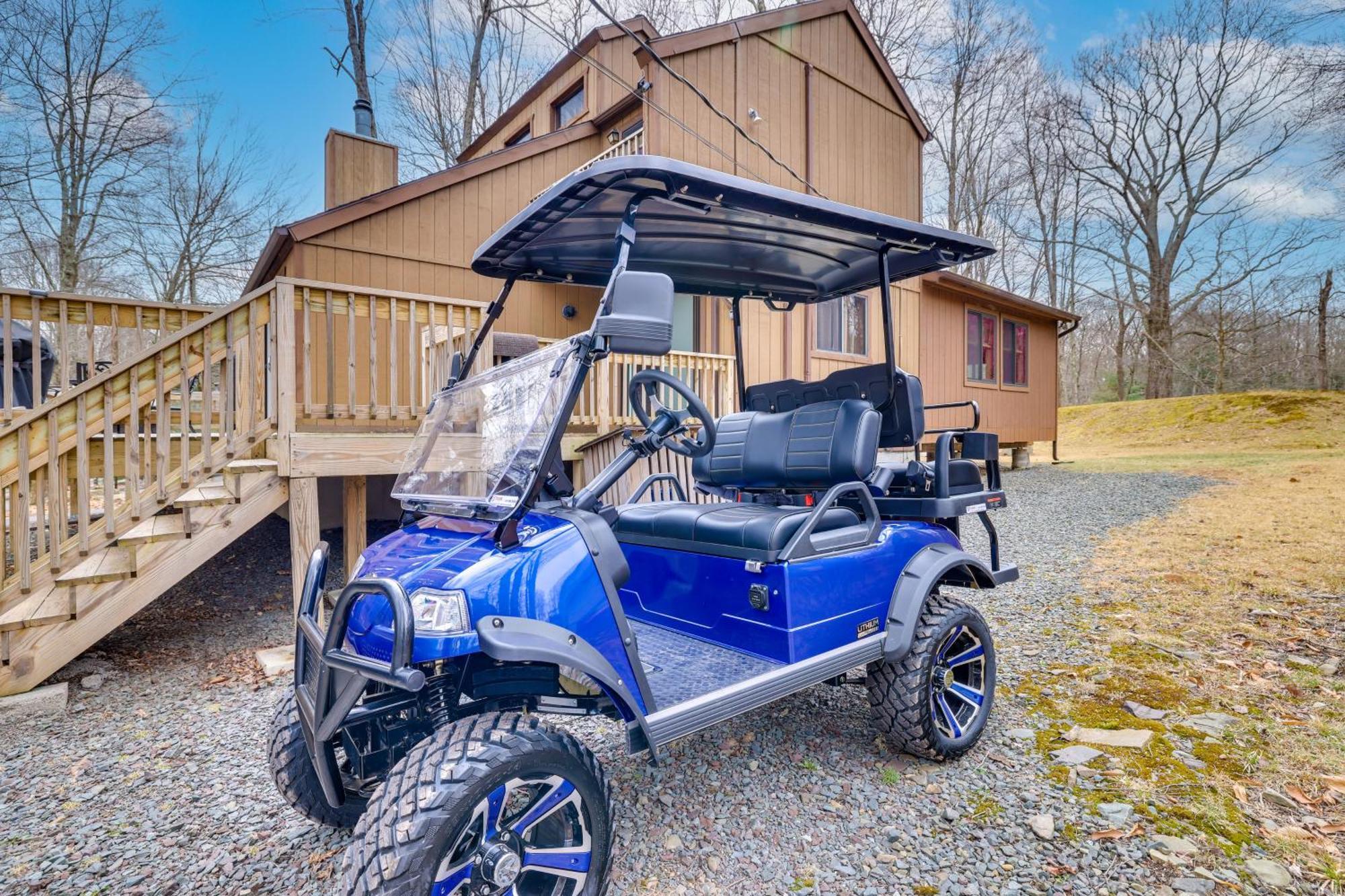 Bear Den Rustic Pocono Lake Home With Game Room! Bagian luar foto